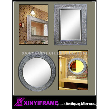 Wooden Mosaic Design Decorative Wall Mirror